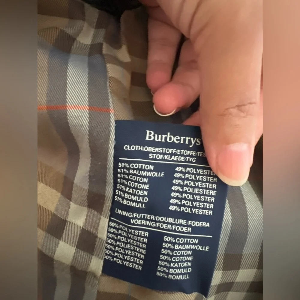 Classic Gray Trench Coat Burberry extremely long USA 6 - Picture 13 of 16